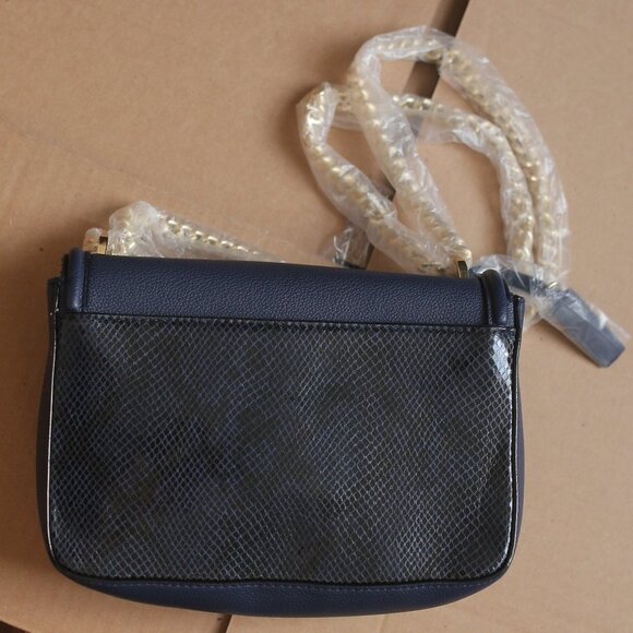 NWT Limited Edition Victoria Medium Shoulder Bag, Midnight Blue. - Picture 8 of 10